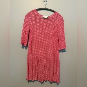 Cooperative Red Printed Drop-Waist Dress
